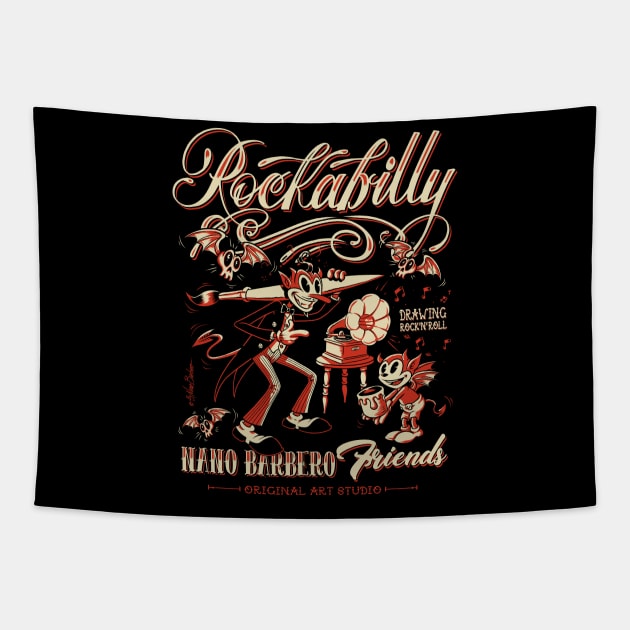 Nano Barbero Friends Tapestry by nanobarbero