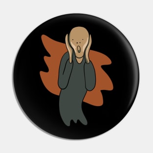 Edvard Munch Scream Isolated Minimal Pin