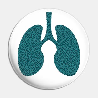 Turing Pattern Lungs (Green) Pin