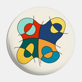 Surreal Amoeba #14 (Miro Inspired) Pin