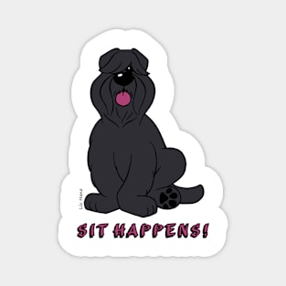 Bouvier des Flandres - Sit happens Magnet