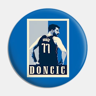 Luka Doncic Pop Art Style Pin