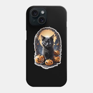 helloween party cat Phone Case