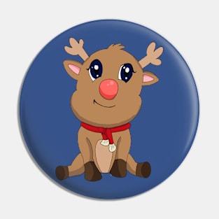 Kawaii Chibi Rudolph Pin