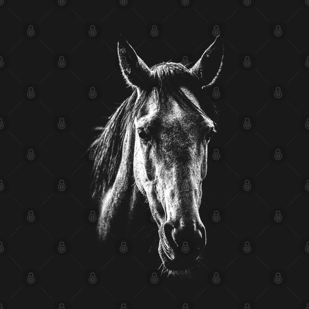 Horse / Risograph Artwork by Riso Art