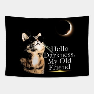 Eclipse Cat - Hello Darkness My Old Friend Tapestry