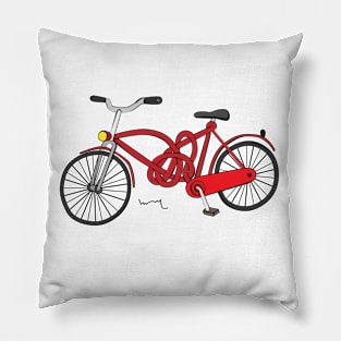 Twisted bike Pillow