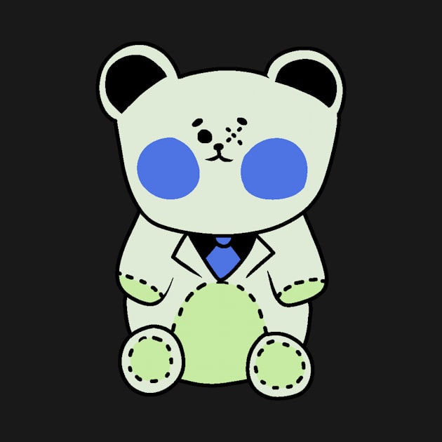 Green Teddy Bear by LaserPewPew