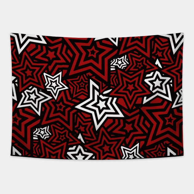 Persona 5 Stars UI Menu pattern Tapestry by Asiadesign