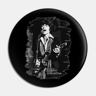 Robbie robertson \\ Brush Art Pin