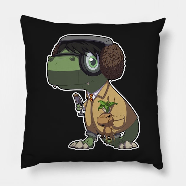 Dino mandrake Pillow by DinoTropolis