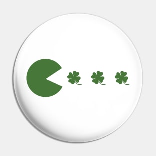 St Patrick's Day Gamer Design Pin