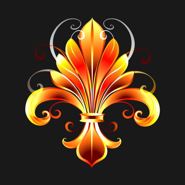 Fire Lily ( Fluer de Lis ) by Blackmoon9