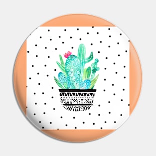 Pot Me A Cacti Dots Pin