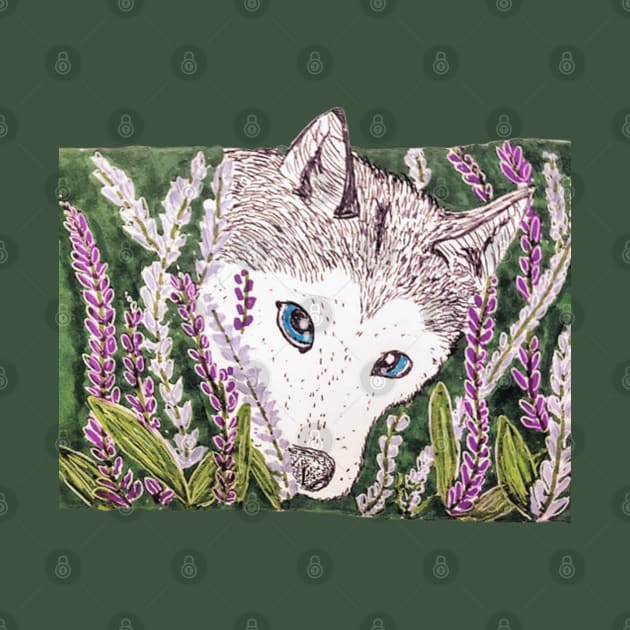 Lavender Husky by Animal Surrealism