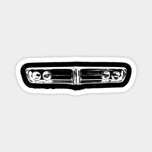 Pontiac Firebird classic 1960s American car minimalist grille white Magnet