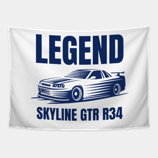 Legend : R34 Skyline GTR Tapestry