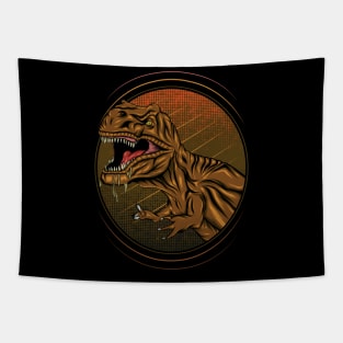 Tyrannosaurus Rex Illustration Tapestry