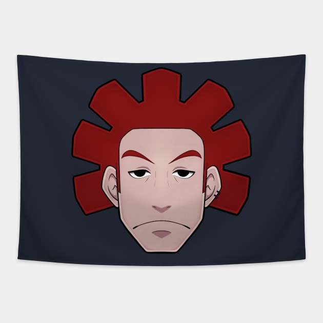 JSRF Clutch Head Tapestry by Rudie Queen