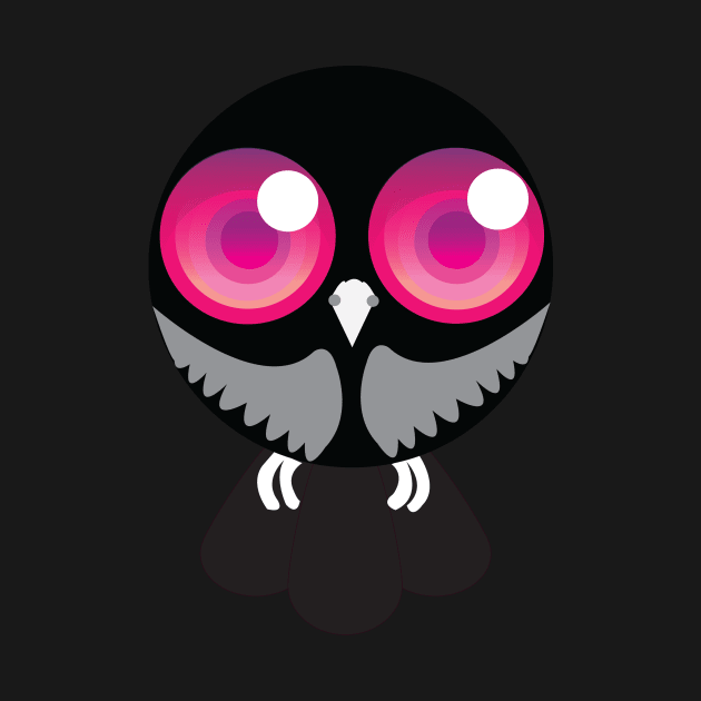 Pink Eye Owl by AnimatorTana