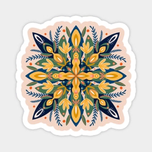 Vibrant fall mandala Magnet