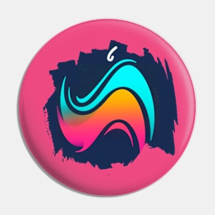 Abstract art Pin