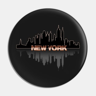 new york skyline Pin