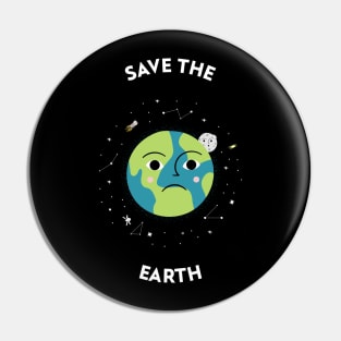 Save the Earth - Space Lover, Earth Pin