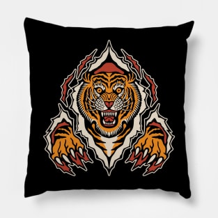 Tiger Traditional tattoo Pillow