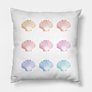 Pastel shell art Pillow