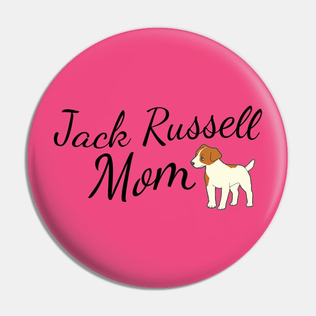 Jack Russell Terrier Dog Mom Pin by tribbledesign