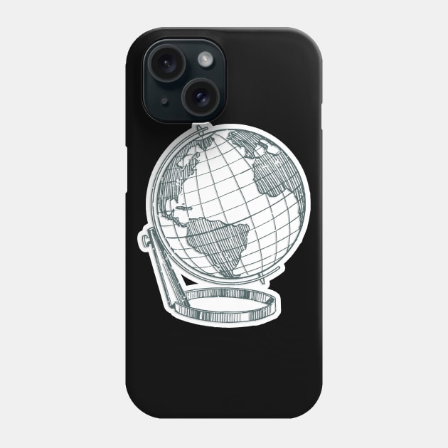 World Map Continent Phone Case by GBDesigner