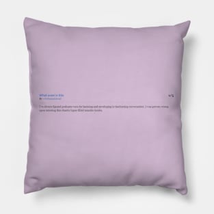 Bad Podcast Review - Jerk Against Lupus Pillow