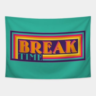 Break Time Vaporwave Tapestry