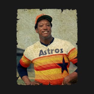 J. R. Richard in Houston Astros T-Shirt