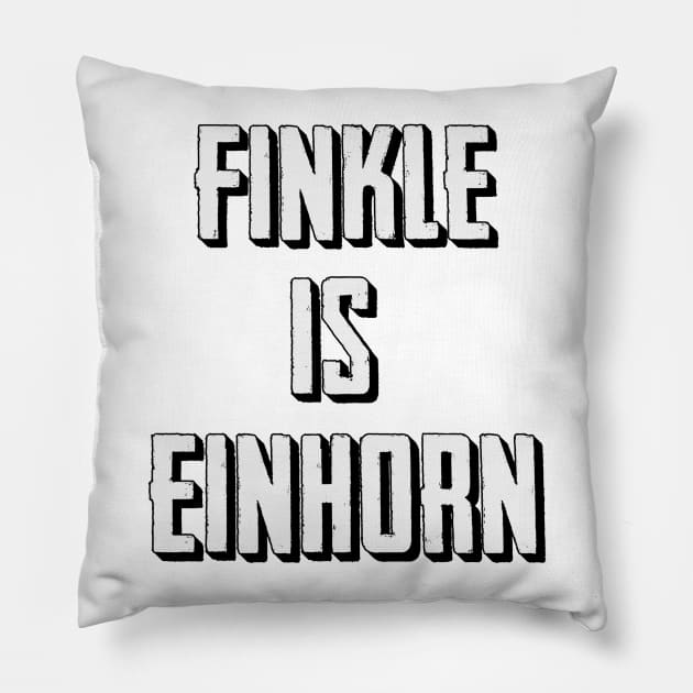 finkle is einhorn Pillow by NineBlack