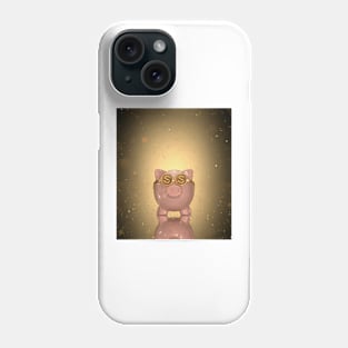 Piggy bank, illustration (F011/3327) Phone Case