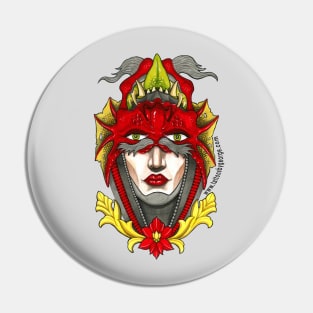 Woman/Devil Pin