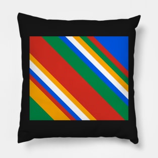 Magnificent Slanting Stripes Pillow