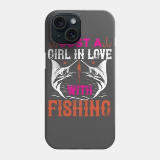 Girls Love Fishing Phone Case