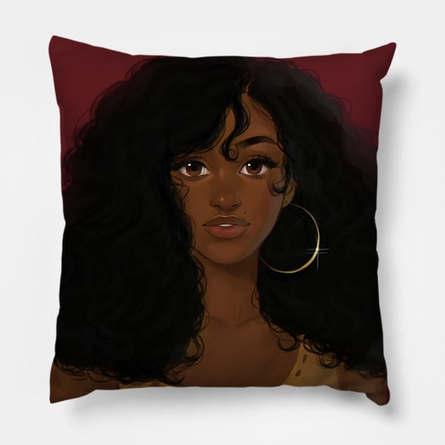 Black Beauty Pillow by VactuART