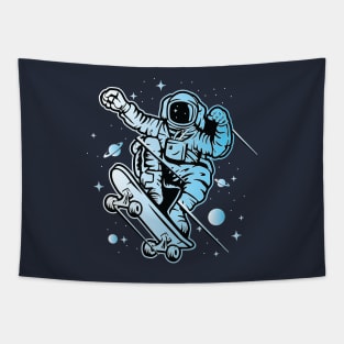 Skater Astronaut in the Space Tapestry