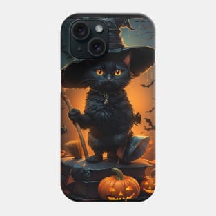 Black Cat Halloween Phone Case