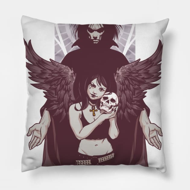 Death and Sandman Pillow by Lucas Silva