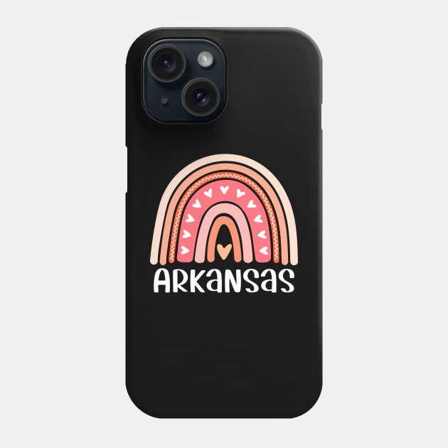 Arkansas Rainbow for Women and Girls Phone Case by JKFDesigns