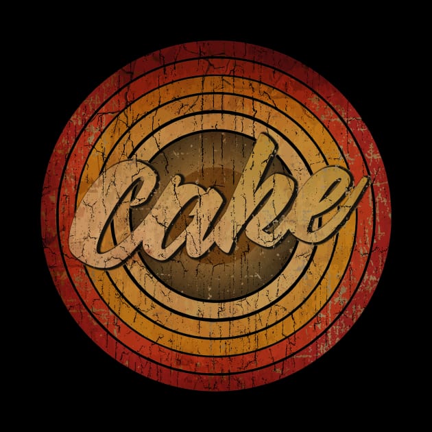 circle vintage retro faded cake by arjunthemaniac