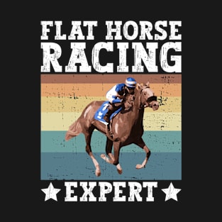 Flat Horse Racing - Horse Racing Equestrian T-Shirt