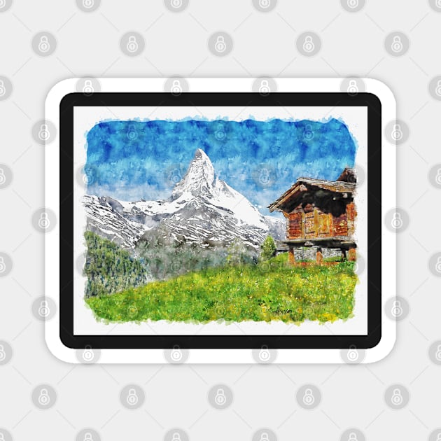 Matterhorn,Zermatt,Switzerland Magnet by BokeeLee