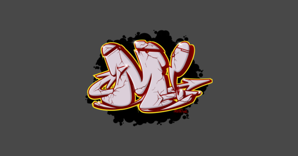Graffiti Art Letter M Graffiti Letters TShirt TeePublic