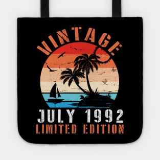 Vintage July 1992 Ltd Edition Happy Birthday Daddy Mom Uncle Brother Husband Cousin Son 28 Years Old Tote